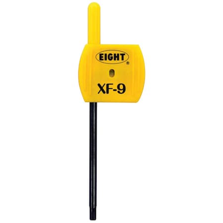 Eight Tool TORX KEY FLAG HANDLE, T9 X 77.5MM YLW XF-9